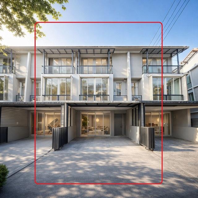 เฟอร์ครบ อารียา BTS ม.เกษตร 2.5 กม. ลาดปลาเค้า ให้เช่าทาว์นโฮมหรู 3ชั้น 18ตร.ว. 3นอน 4ห้องน้ำ เครื่องใช้ไฟฟ้าพร้อมอยู่ 1