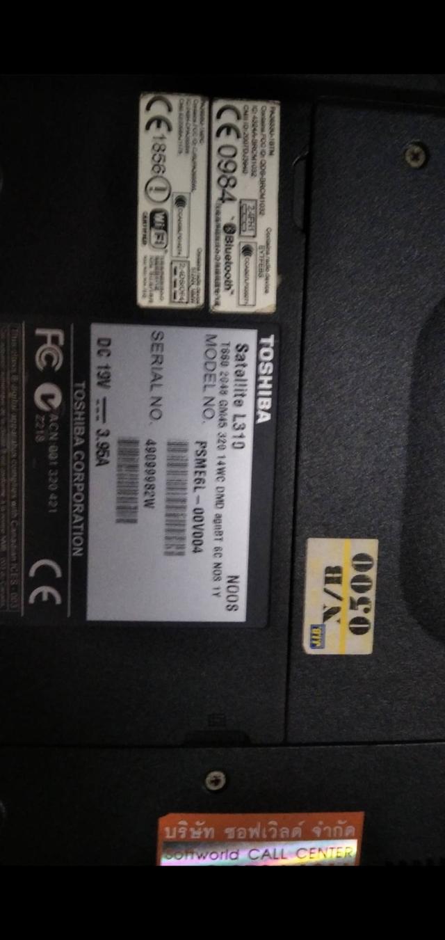 โน๊ตบุ๊ค โตชิบ้า L310 wifi ในตัว วินโดั10