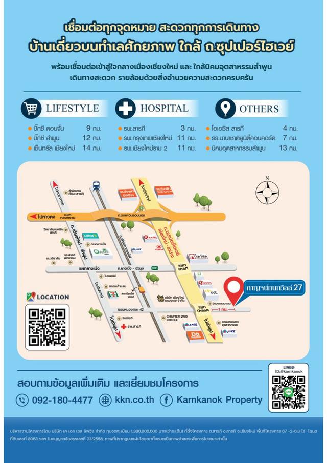 กาญจน์กนกวิลล์27 เชียงใหม่ สารภี ถ.ซุปเปอร์ไฮเวย์ รูปที่ 6