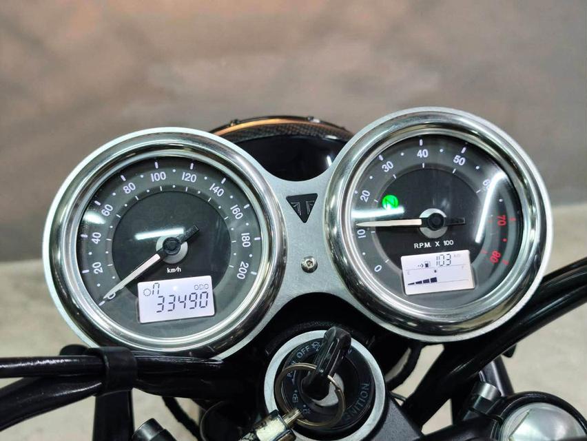 TRIUMPH BONNEVILLE T100 BLACK ปี 2017 ABS🇬🇧 แต่ง TRACKER หล่อๆ จบ ๆ พร้อมขี่ รูปที่ 11