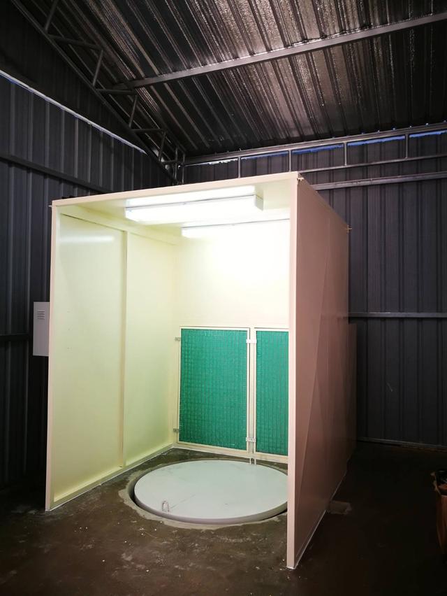สร้างขายห้องพ่นสีฟิลเตอร์ บู๊ทพ่นสีระบบแห้ง ห้องพ่นสีฟิลเตอร์ Dry paint booth ห้องพ่นสีมอเตอร์