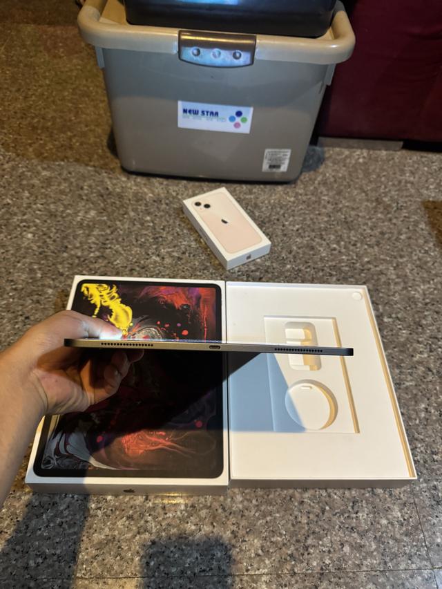 ขายๆๆๆถูกๆๆiPadPro12.9สีSpace Gray 64กิ๊มีกล่องอีมี่ตรง Wifi Only ใช้งานดีทุกๆฟังชั่นสูนTrueทุกๆฟังชั่นรีสโตได้ตลอดไม่มีติดไอคราว Model TH/A ( จอไม่เห รูปที่ 4