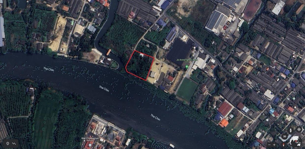 ขายที่ดินติดแม่น้ำท่าจีน อ.สามพราน จ.นครปฐม 1