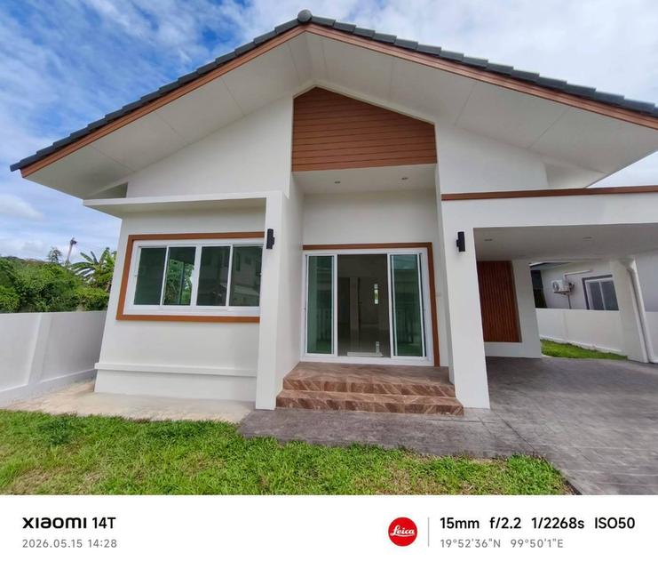 บ้านเดี่ยวสร้างใหม่พร้อมเข้าอยู่กลางเมืองเชียงรายทำเลไข่แดง 4