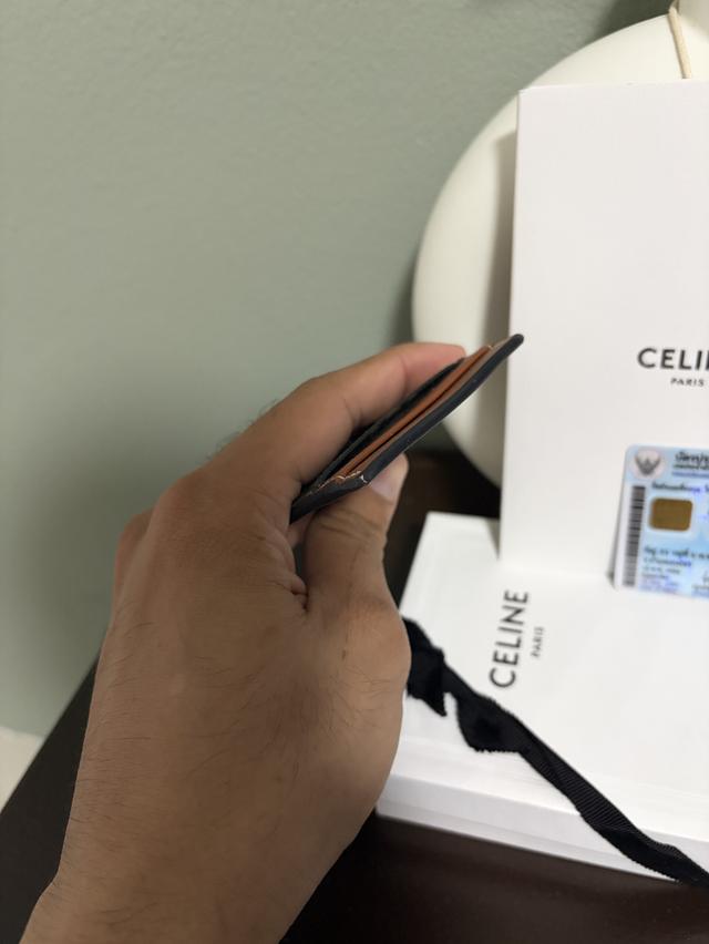 MAGNET CARD HOLDER IN TRIOMPHE CANVAS AND CALFSKIN