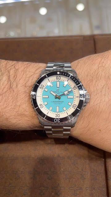 Breitling New Superocean Automatic Turquoise 44mm 3