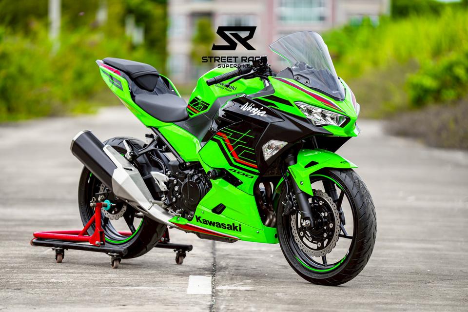 2024 Kawasaki Ninja 400 KRT ปี 2024 สีเขียวดำ 🏍️ สวย เดิมแท้ ไมล์น้อย พร้อมขี่! ✅ ไมล์เพียง 7,xxx กม. เท่านั้น จะออกมือ1 ดูคันนี้ก่อน!! 12