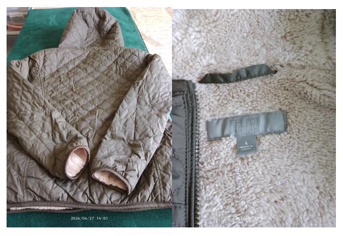 เสื้อแจ็กเก็ต UNIQLO  แบบมีฮู้ด มือสอง รูปที่ 2