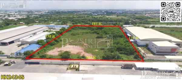 ที่สวย 9 ไร่ หน้ากว้าง ทรงดี ถมแล้วใช้สร้างได้ทันที ใกล้ ถ.เอกชัย ไทวัสดุใหม่ ขอใบ รง.4 ได้ - KK2434S 1