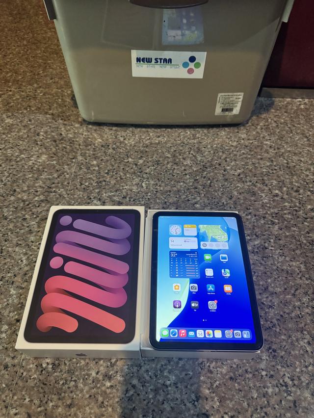 ขายๆๆๆถูกๆๆiPadMini6สีใหม่Purple256กิ๊กมีล่องอีมี่ตรง Wifi Celluer ใส่ซิมได้ตัวTopสุดใบเสร็จยังอยู่ครบๆคับใช้งานดีทุกๆฟังชั่นสูนTrueรีสโตได้หมดไม่ติดไ