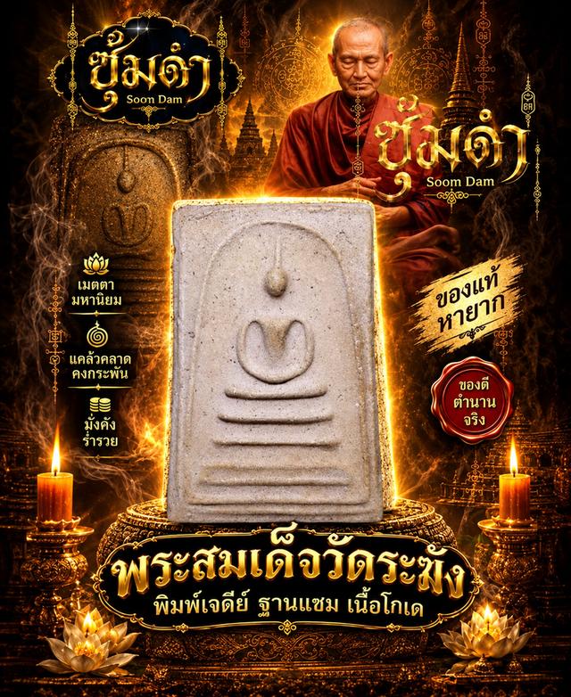 🔥พระสมเด็จวัดระฆัง พิมพ์เส้นด้าย เนื้อโกเด