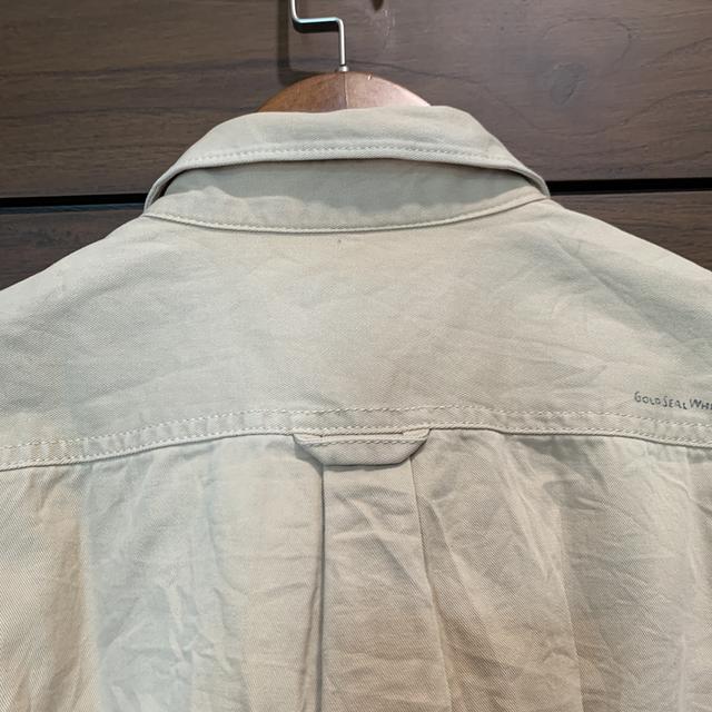 เสื้อเชิ้ต Avirex สีน้ำตาลเบจ รูปที่ 9