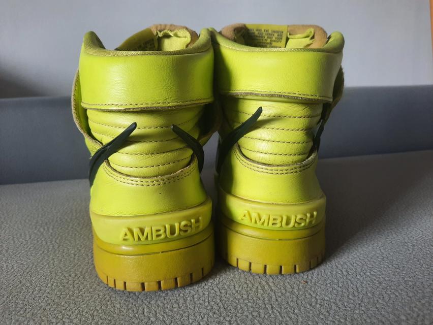 รองเท้า Nike dunk hight ambush flash lime size 9 US 42.5 Europe  4