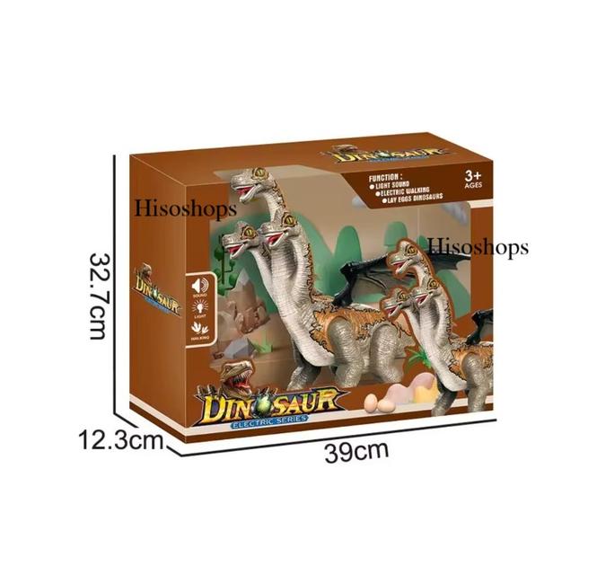 DINOSAUR ELECTRIC SERIES ไดโนเสาร์ 3 หัวสุดอลังการมีปีก 🦖เดินได้สมจริง ส่งเสียงคำรามดุดัน 11