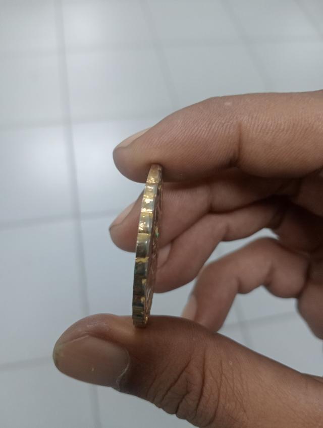 เหรียญ ร.5 เนื้อเงิน กะไหล่ทอง กรรมการ หลังนารายณ์ทรงครุฑ