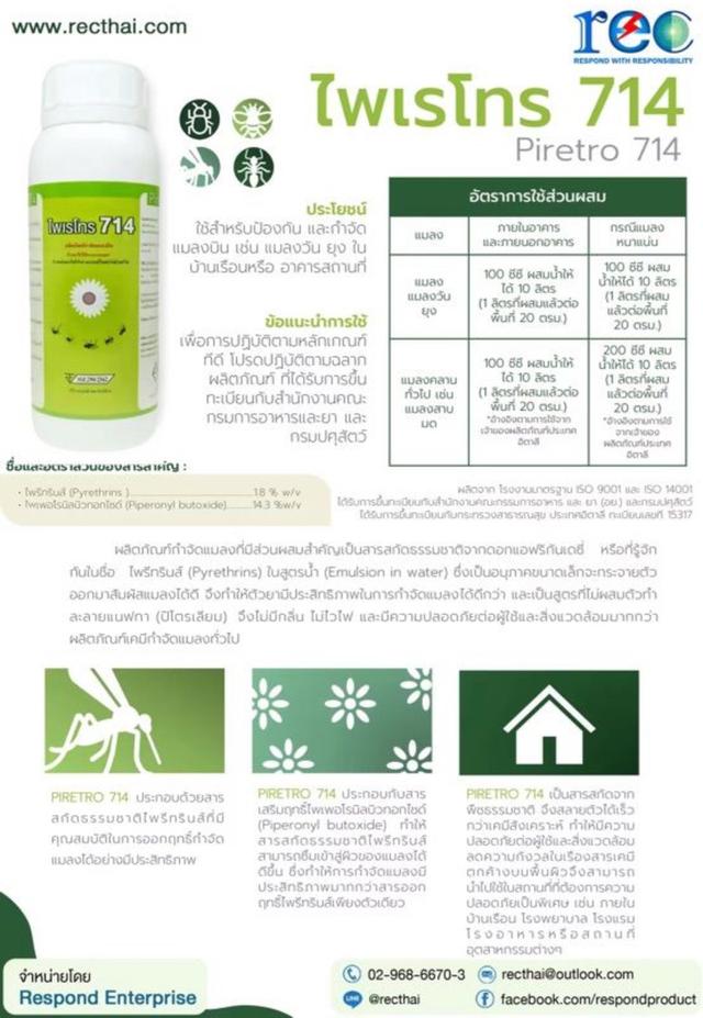 ผลิตภัณฑ์กำจัดแมลง สารสกัดธรรมชาติ