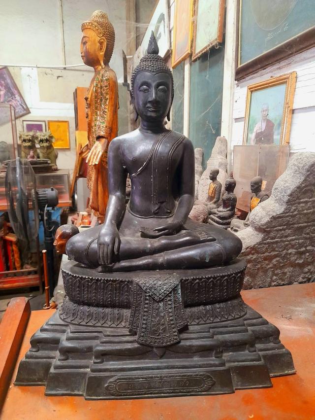 หลวงพ่อแก้ว ปี2540 หน้าตัก9นิ้ว พระประธานหลวงพ่อแก้ว วัดบางเคียน อยุธยา เนื้อทองเหลือง