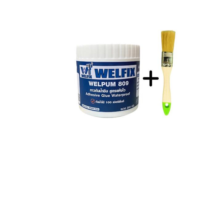 กาวกันซึม กาวน้ำกันซึม WELFIX เวลพลัม 809 กาวกันน้ำสูตรแห้งไว กาวกันน้ำซึม 6