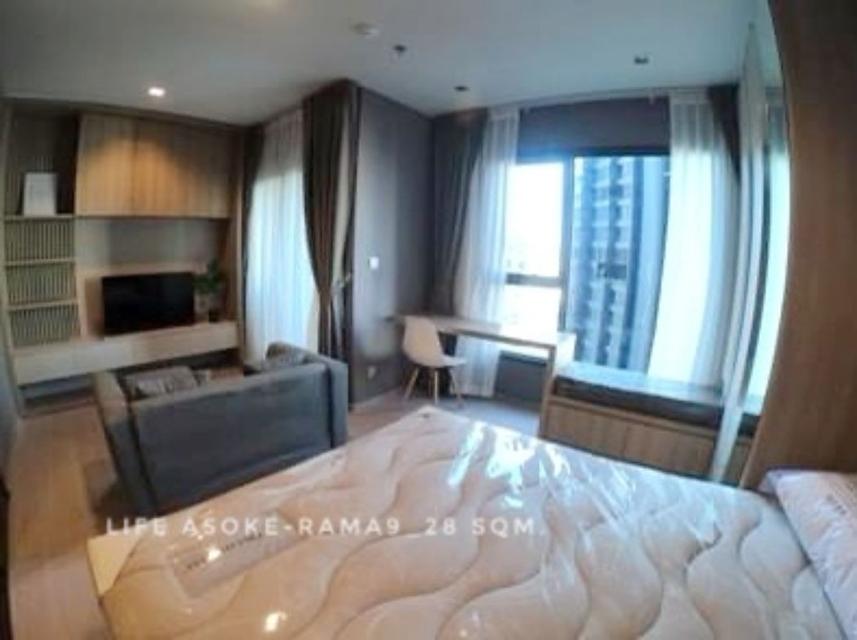 ให้เช่า คอนโด studio type 1 bedroom Life Asoke - Rama 9 : ไลฟ์ อโศก พระราม 9 28 ตรม. good location good facilities near  3