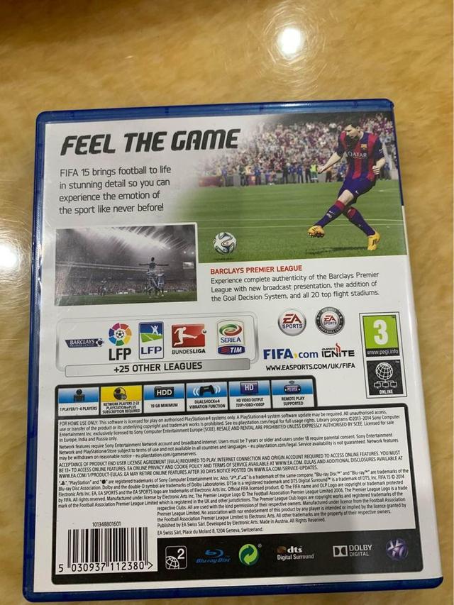 แผ่น PS4  เกมส์ FIFA 3 แผ่น 2