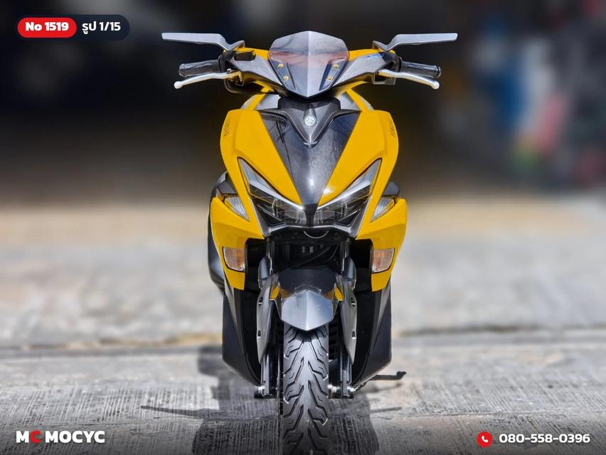 Yamaha Aerox 2018 สีเหลืองหายาก กุญแจ2ดอกบุคเซอวิสครบ รถบ้านแท้เครื่องท่อเดิม เล่มเขียวชุดโอนครบ No.1519 รูปย่อยที่ 2