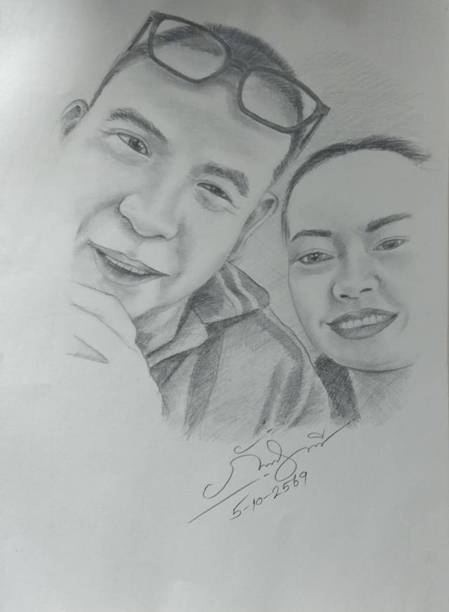 รับวาดภาพเสมือนค่ะภาพละ400บาทรวมค่าส่ง รูปที่ 4