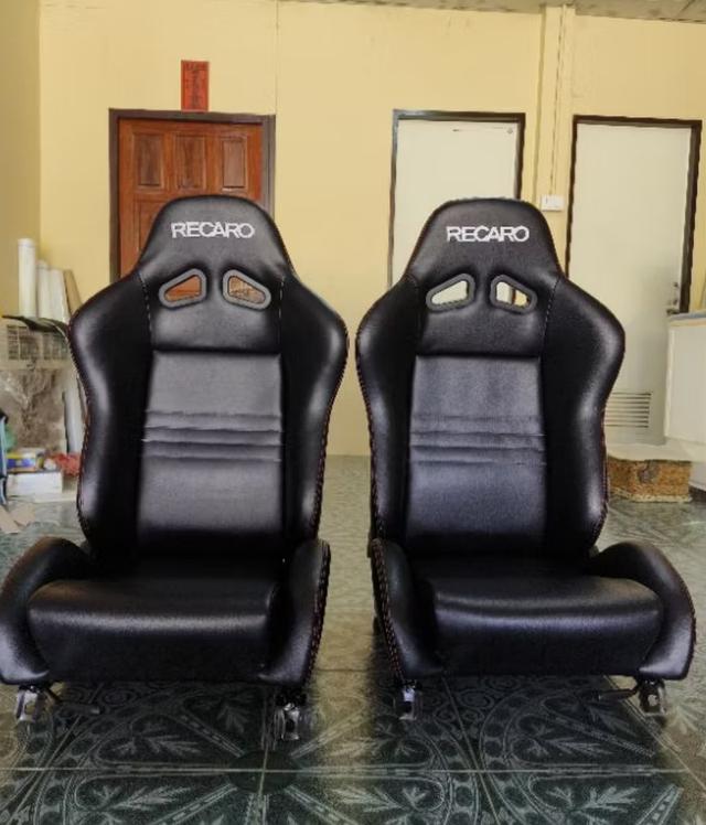 เบาะแต่งรถยนต์ รุ่น Recaro SR2 หนังดำล้วน 2