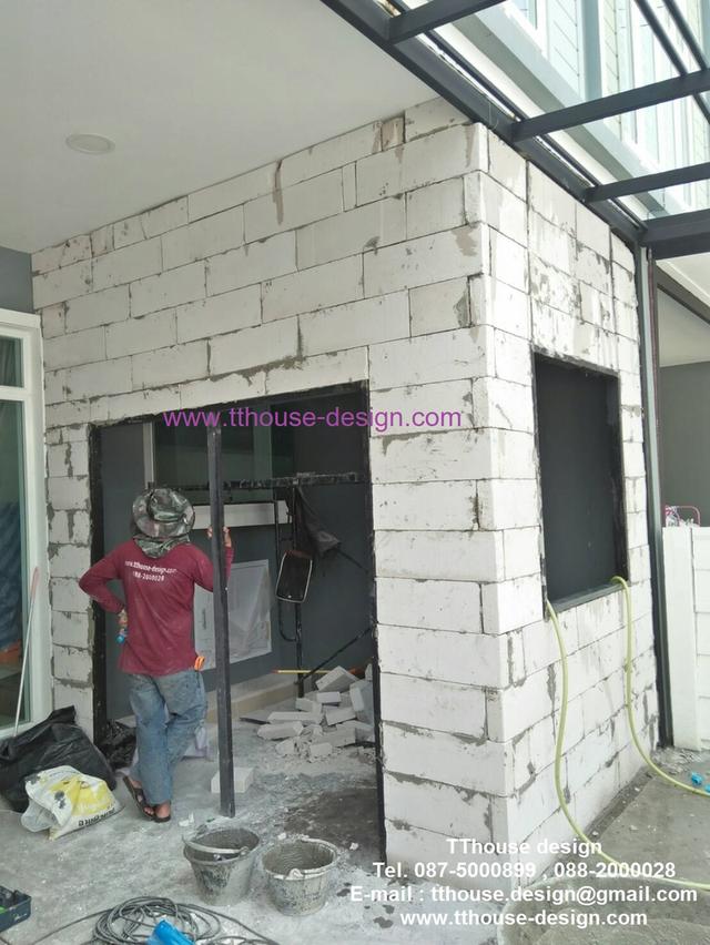 รับเหมา ต่อเติม โครงหลังคา กันสาด ห้องครัว เทพื้น ปูกระเบื้อง 0950920028 6