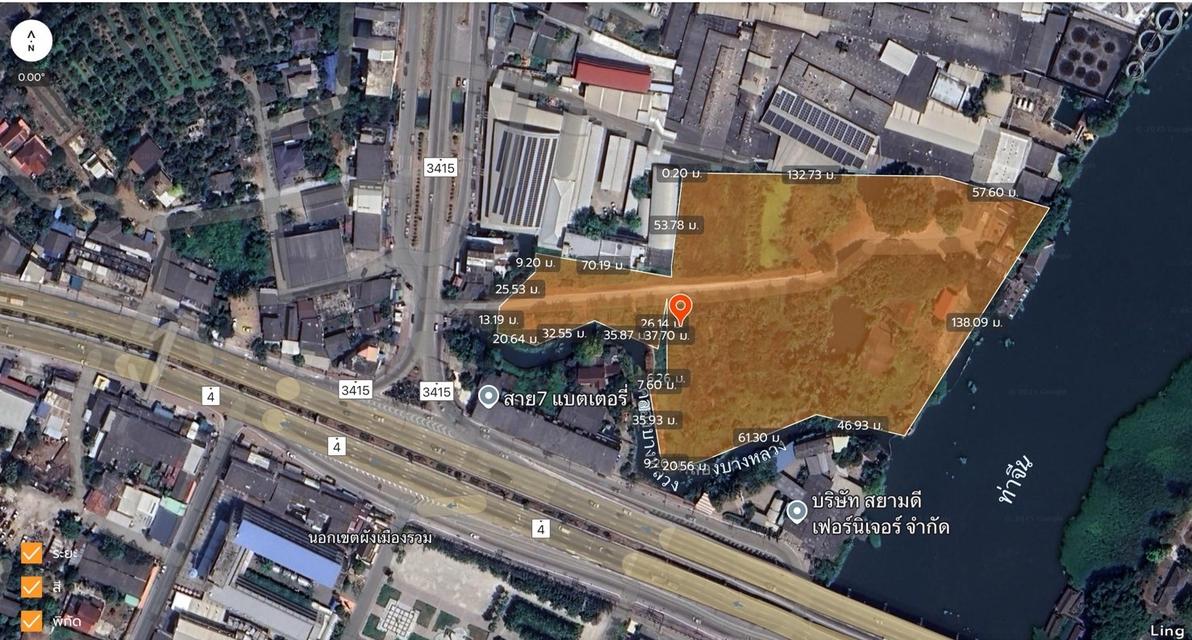 ที่ดินริมแม่น้ำท่าจีน 16-0-68 ไร่ สามพราน นครปฐม 9