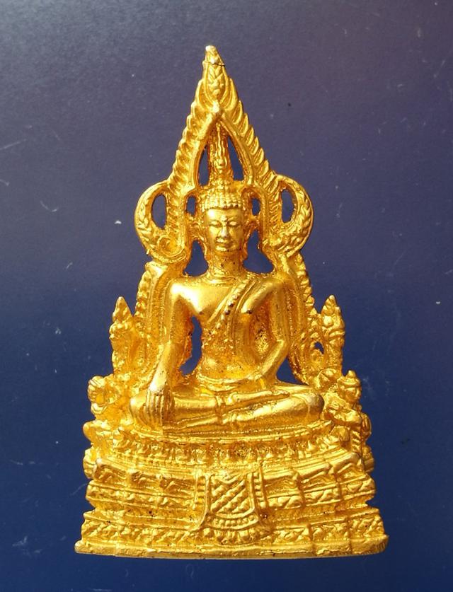 รูปหล่อพระพุทธชินราช หลังพานพุ่ม อกเลา กะหลั่ยทองเดิม พระสวยงาม 1