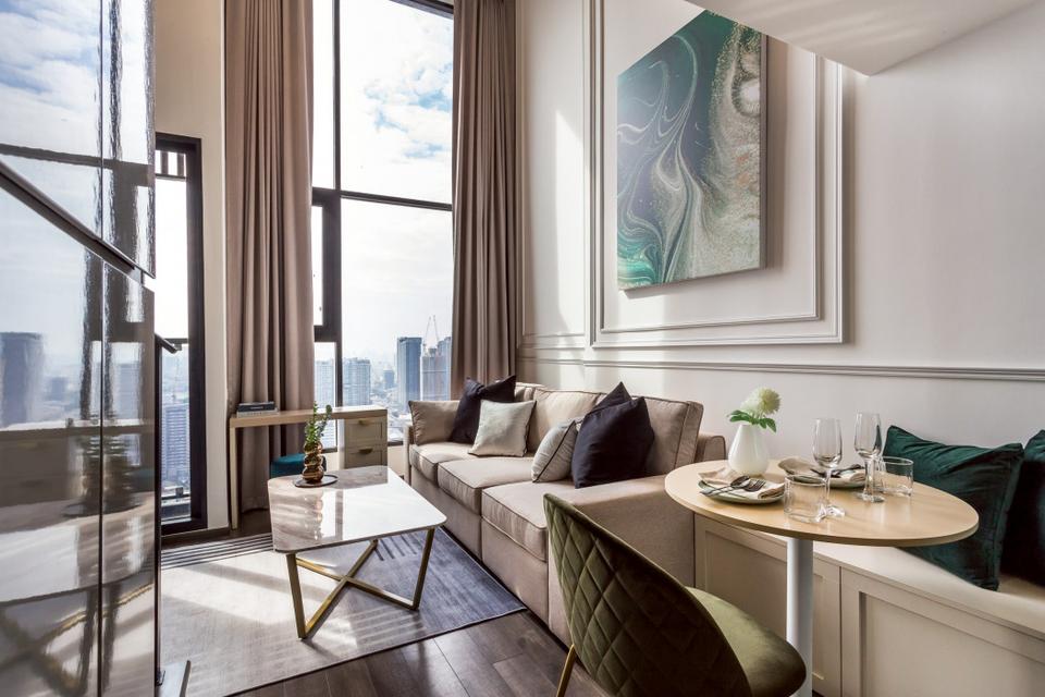 ให้เช่าคอนโด Knightsbridge Space Ratchayothin ไนท์บริดจ์ สเปซ รัชโยธิน 38 ตรม. 1 นอน 1 น้ำ  ชั้น 32 วิวเมือง พร้อมเฟอร์แ 1