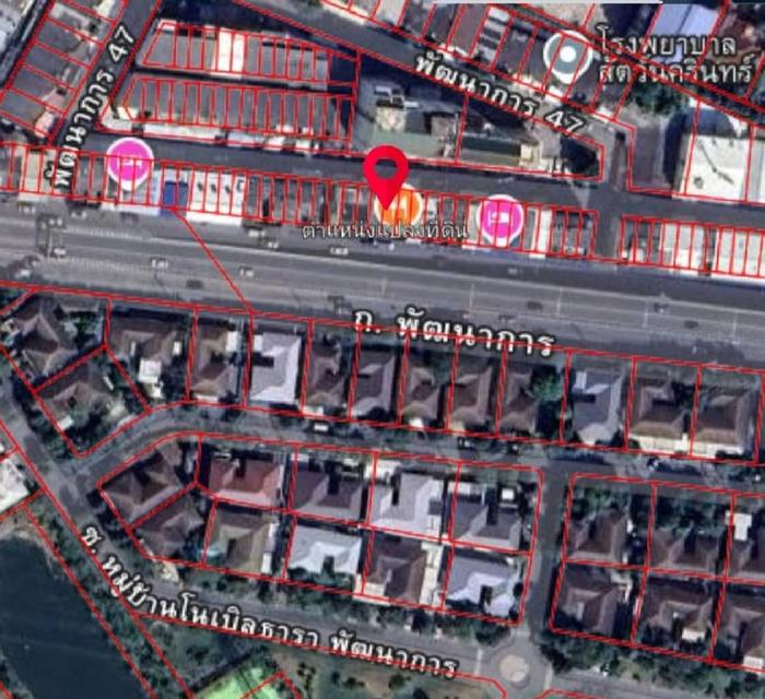 ขายอาคารพาณิชย์ติดถนน พัฒนาการ 200ม. MRT หัวหมาก อยู่ระหว่างซอยพัฒนาการ47-49 สวนหลวง กทม. 4