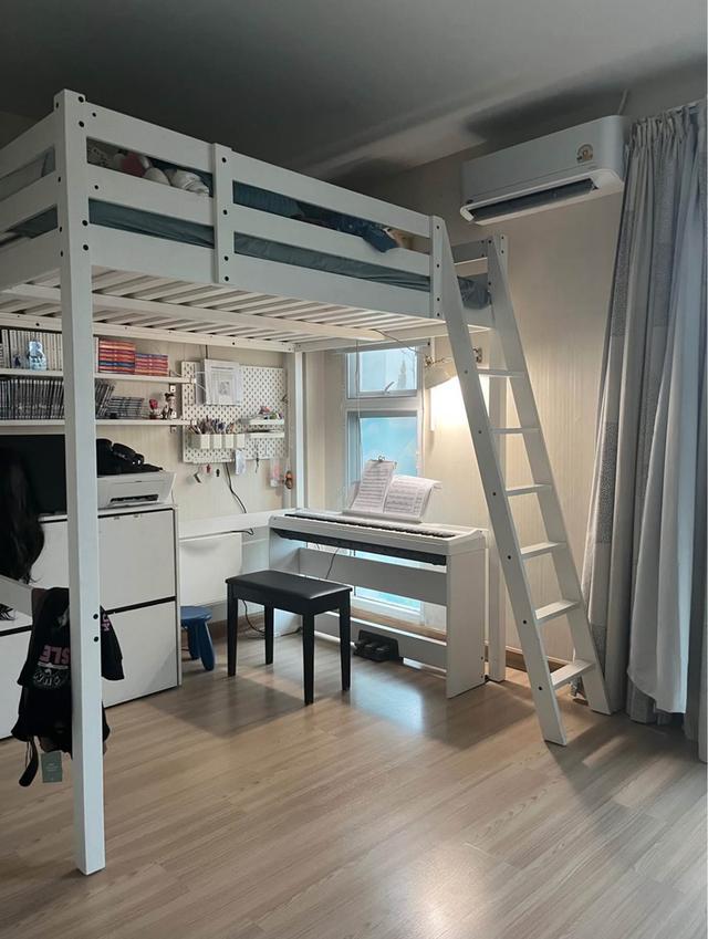ขาย โครงเตียงยกสูง IKEA STORÅ (Loft Bed) สีขาว ใช้งานมา 6 ปี