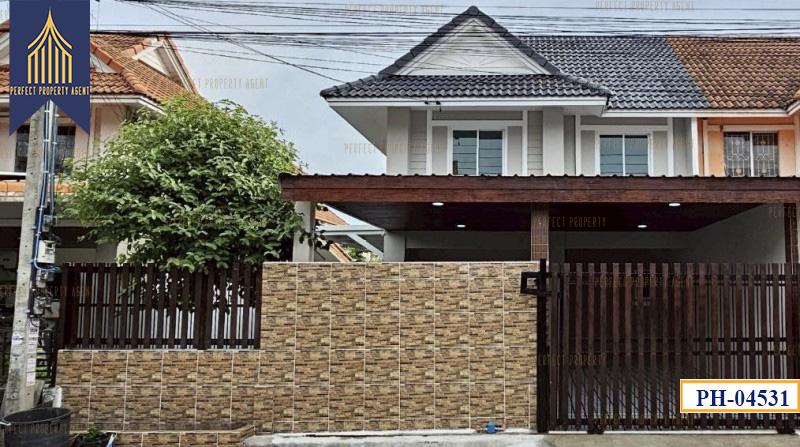 บ้านแฝดพฤกษา 33 บางบัวทองตกแต่งใหม่พร้อมของแถม 1