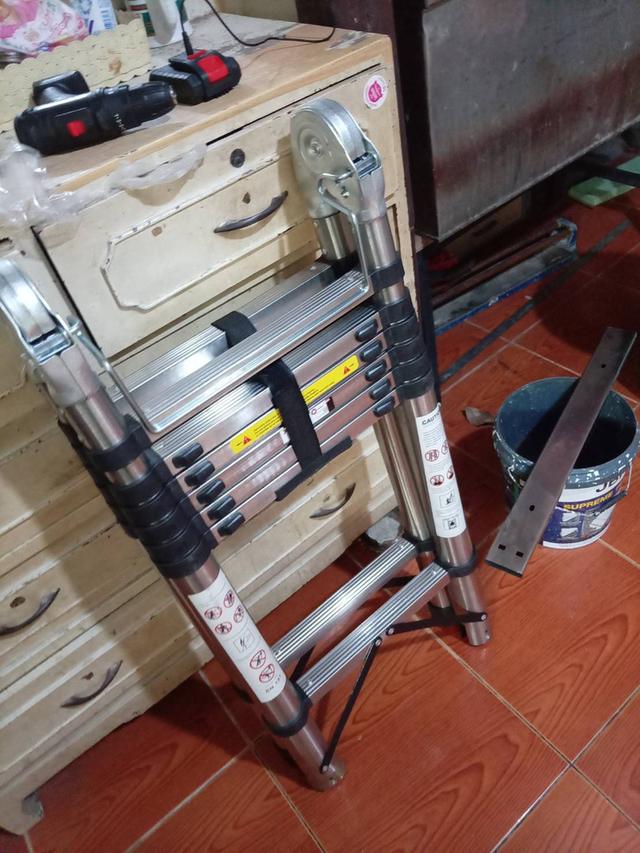 บันไดพับตั้งได้2.9เมตร ยืดได้6ม 9