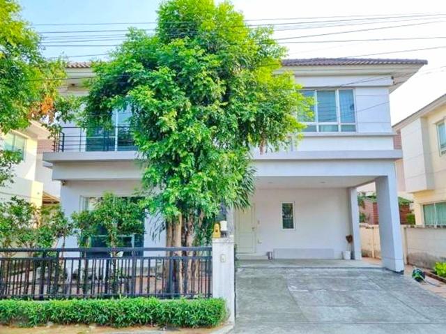 คฤหาสน์ บ้านเดี่ยว 2 ชั้น 52ตร.วา.222ตร.ม. วงแหวน พระราม9 ARL บ้านทับช้าง 1.6 กม. รร.นานาชาติแอสคอต ฟอร์ บิวท์อิน 3นอน พ 1