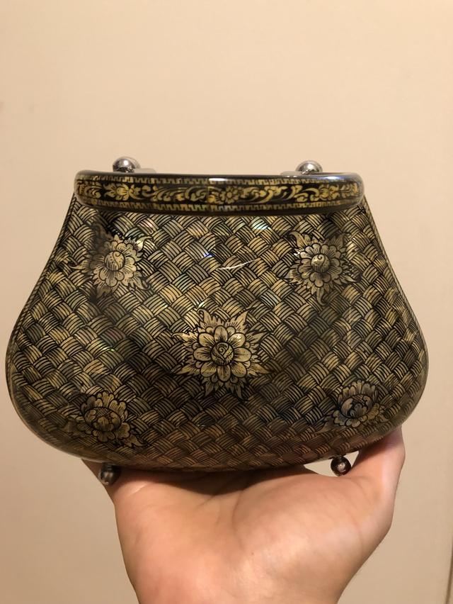 กระเป๋ามุก งานเก่าเก็บ สภาพสมบูรณ์งาน handmade 5