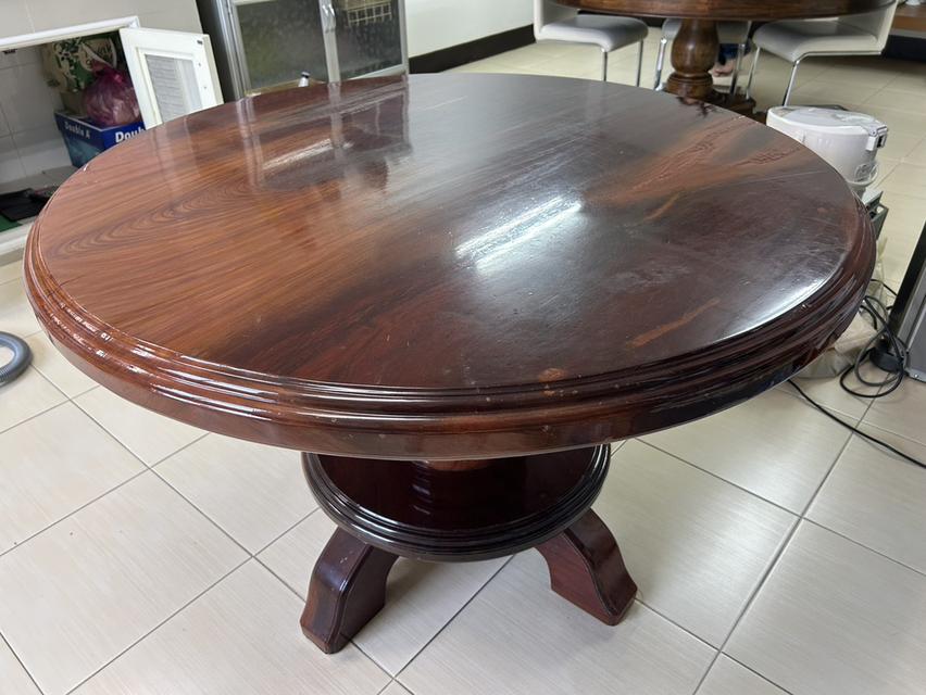 โต๊ะกลม โต๊ะไม้สักทอง โต๊ะกินข้าวกลม โต๊ะจีน