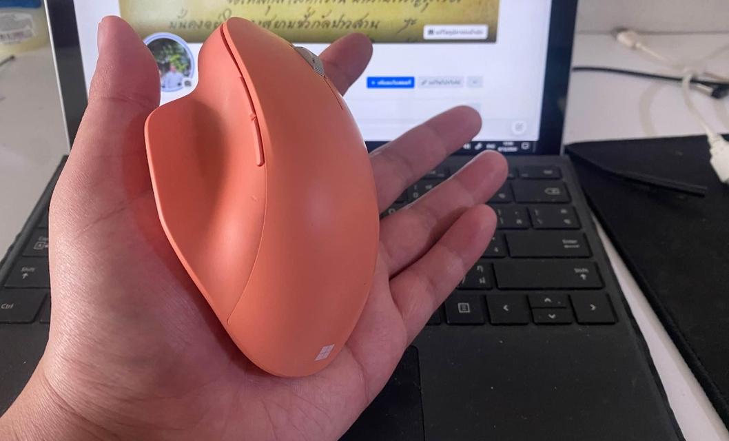 Mouse Microsoft Ergonomic สีพีช 3