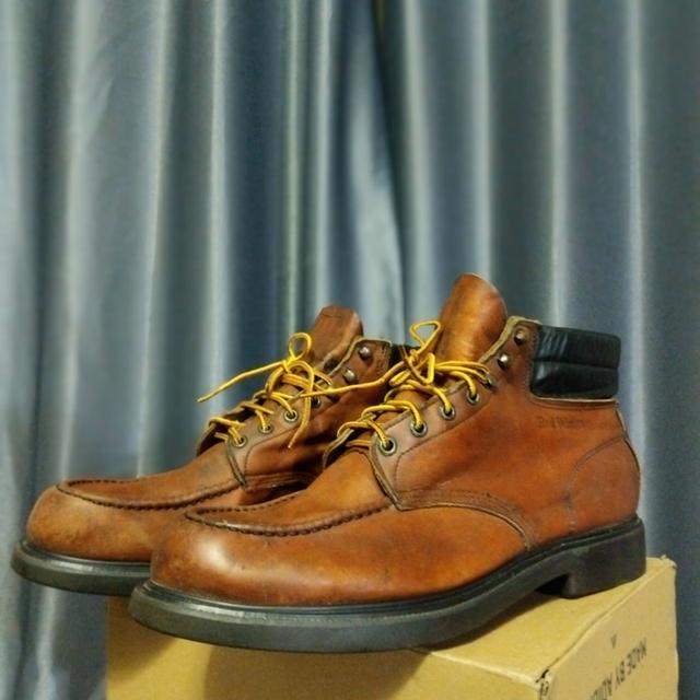 Red Wing 204 Leather SuperSole  SIZE  14B Vintage Red Wings  เป็นทรง Moc Toe รูปที่ 4