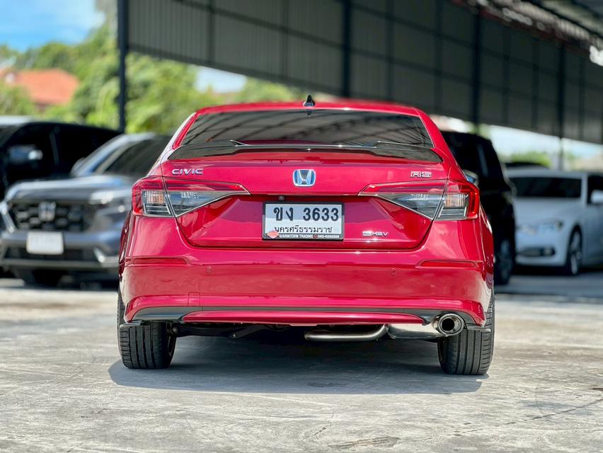 ปี 2022 HONDA CIVIC, 2.0 e:HEV RSโฉม FE ปี21-ปัจจุบัน สีแดง เกียร์ออโต้ เบนซิน/ไฟฟ้ามือเดียวป้ายแด 6