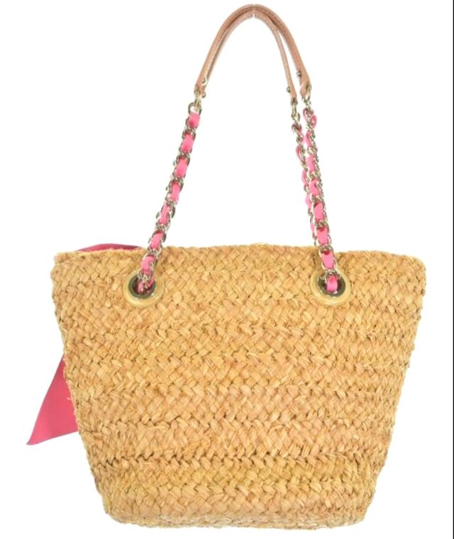 ✨ Kate Spade Raffia Bow Tote ✨กระเป๋าสานสไตล์ summer จาก Kate Spadeดีไซน์หวานมาก โบว์ชมพูเด่น น่ารักสุด ๆ 💕 รูปที่ 2