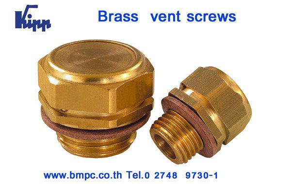 Brass vent screw, Vent plug, Breather screw plug 1