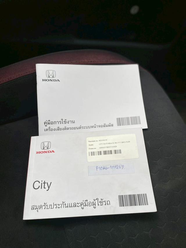 ปี 2021 HONDA CITY, 1.0 RS รถสวย สภาพดี 10