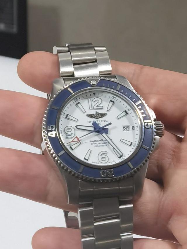 ขาย นาฬิกา watch Breitling Superocean 42 mm White Dial ราคาดี 4