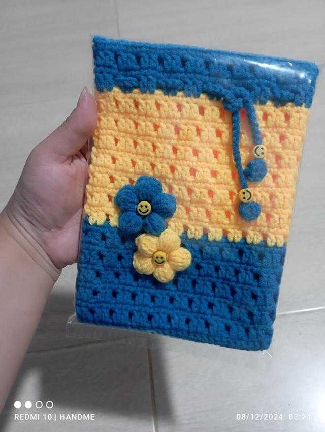 กระเป๋าไหมพรมเชือกรูด ไหมคอตตอล