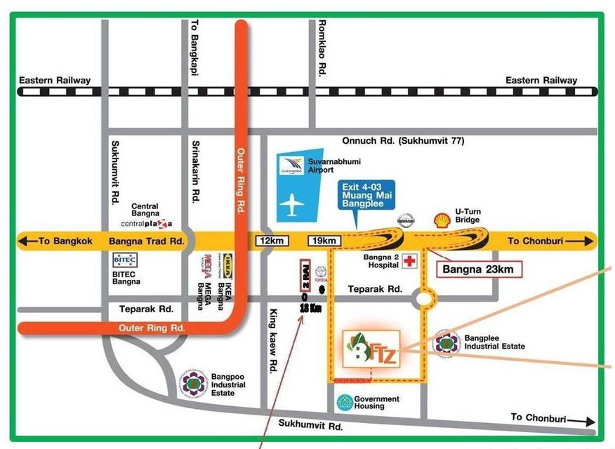 land for sales on taparak road km.18 soi bangpra65 bangpee samutapakarn near interairport 5