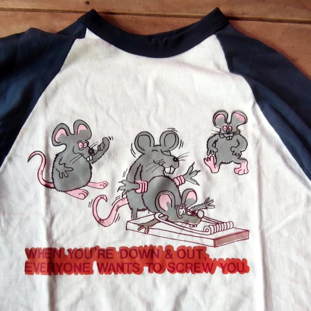 เสื้อยืด Vintage แขนสามส่วนสไตล์เบสบอล (Raglan Baseball T-shirt) รูปย่อยที่ 2