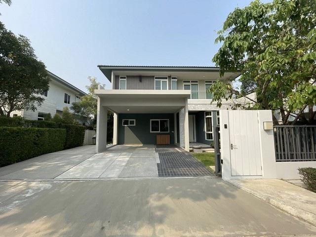 PB5853ให้เช่า บ้านเดี่ยว ย่านราม2 บางนา-วงแหวน โครงการ มัณฑนา บางนา-วงแหวน แบบบ้านไซส์M หน้าบ้านหันทางทิศใต้ 1