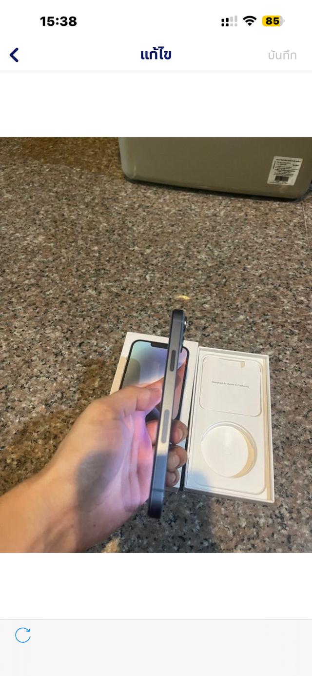 ขายๆๆๆถูกๆๆไอโฟน14PlusสีหายากBlue128กิ๊กมีกล่องสูนiStudio Apple Ofu สภาพสวยๆใช้งานปกติหมดทุกๆฟังชั่นเครื่องรีสโตได้ตลอดไม่มีติดไอคราว ( แบต100%เลยคับใ